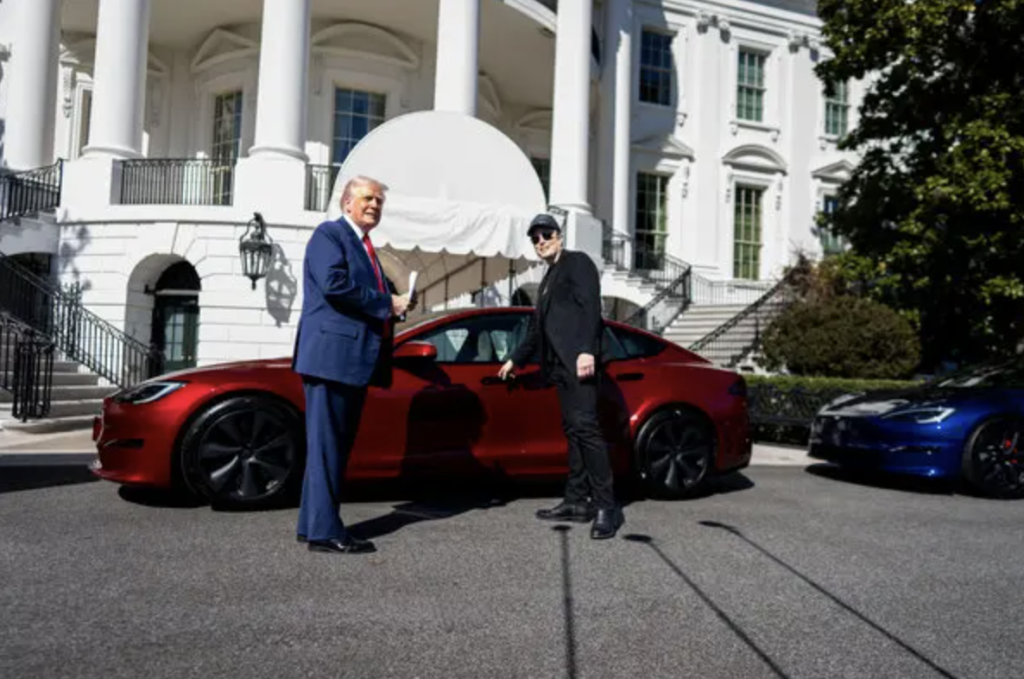 Trump buys a Tesla