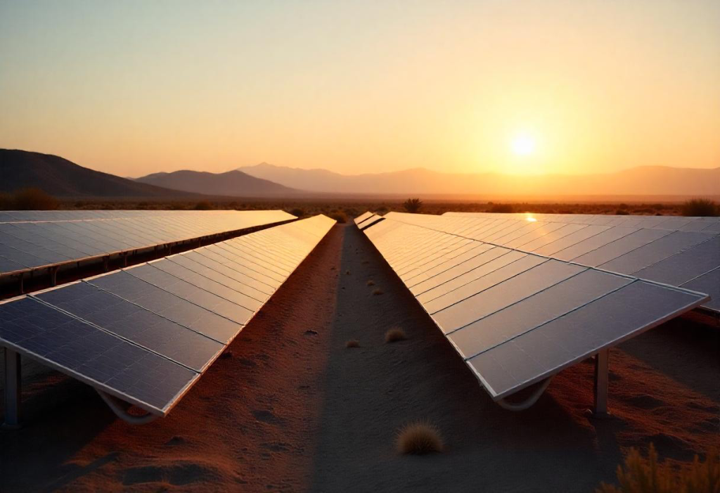 Solar panels in Africa