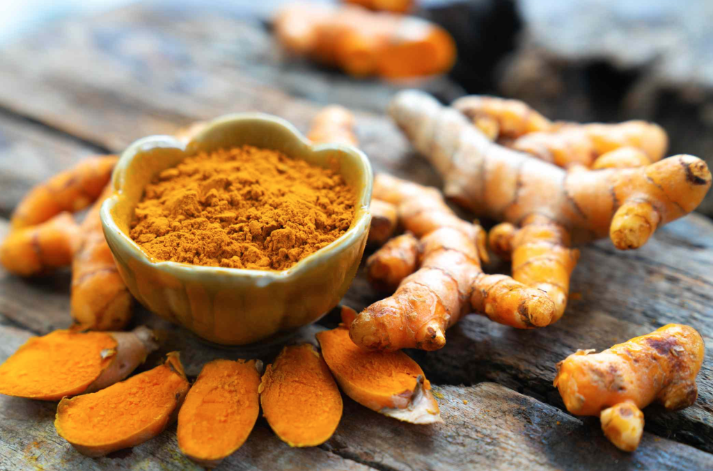 Tumeric powder. African Foods Boost Immunity Naturally